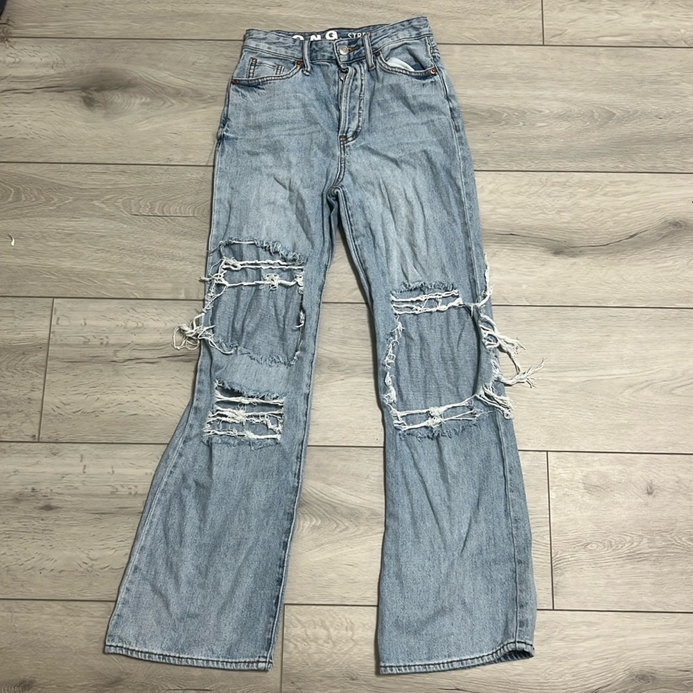 Song Distressed Street Jeans Light Wash